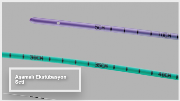 Asamalı ekstubasyon seti