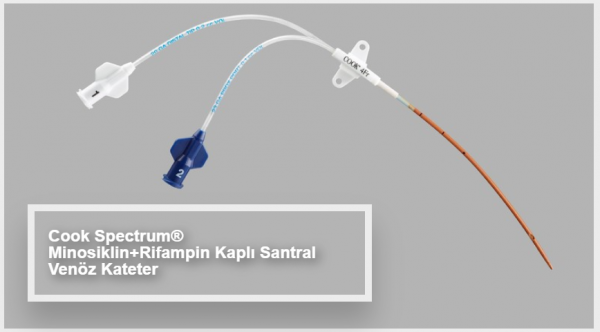 Cook Spektrum Miinsiklin Rifampin Kapli Santral Veniz Kateterler